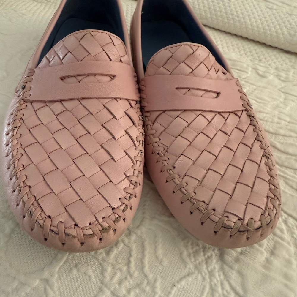 Women’s Robert Zur Pink Woven Loafers Sz 8.5